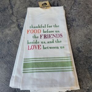 Gardeners Eden Kitchen Towel Set - Thankful: Food, Friends and Love